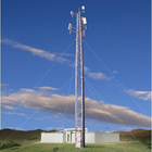 त्रिकोणीय 3 टांगों वाला गाय तार टावर संचार रेडियो