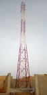 50 मीटर ट्राइपॉड स्टील माइक्रोवेव एंटीना टॉवर, सेल्फ सपोर्टिंग कम्युनिकेशन टॉवर
