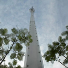 दूरसंचार मोनोपोल स्टील टॉवर पोल 15 मीटर पाउडर लेपित