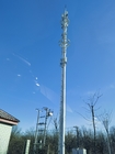 छोटे तल क्षेत्र के साथ संचार एकल ट्यूब एंटीना टॉवर