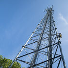 ISO9001 त्रिकोणीय कोणीय स्टील मोबाइल दूरसंचार टॉवर