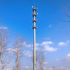 80 मीटर जस्ती मोबाइल संचार मोनोपोल स्टील टॉवर