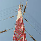 55 मीटर जाली विद्युत संचार मस्त टॉवर अनुकूलन स्टील और मिश्र धातु स्ट्रक्चरल स्टील