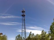 स्वयं सहायक 3 पैर गैल्वेनाइज्ड स्टील जाली ट्यूब 4 जी जीएसएम टीवी एंटीना दूरसंचार रेडियो टावर