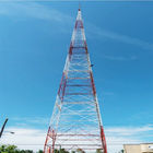 80 मीटर जस्ती टेलीकॉम एंगल स्टील Q235 4 लेग्ड टॉवर