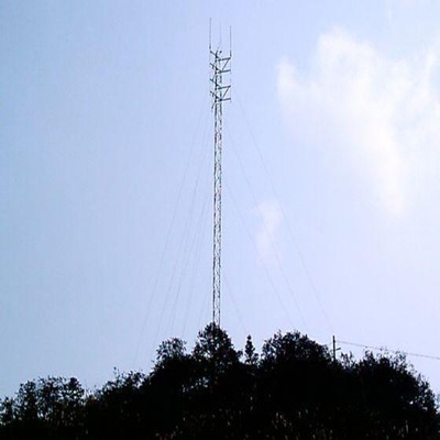 हॉट डिप जस्ती 40 मीटर ट्यूबलर गाईड वायर टॉवर